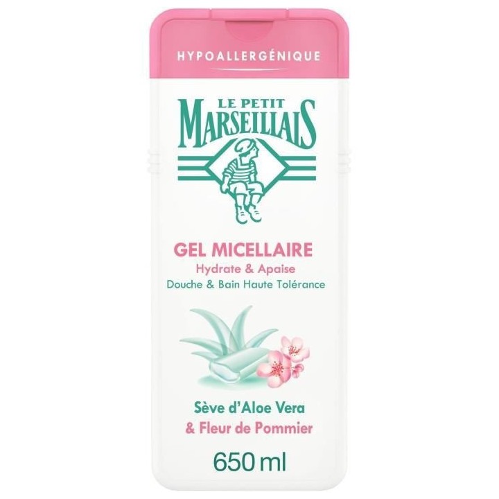 [Lot de 12] LE PETIT MARSEILLAIS Douche Bain Gel micellaire - Aloe Fle