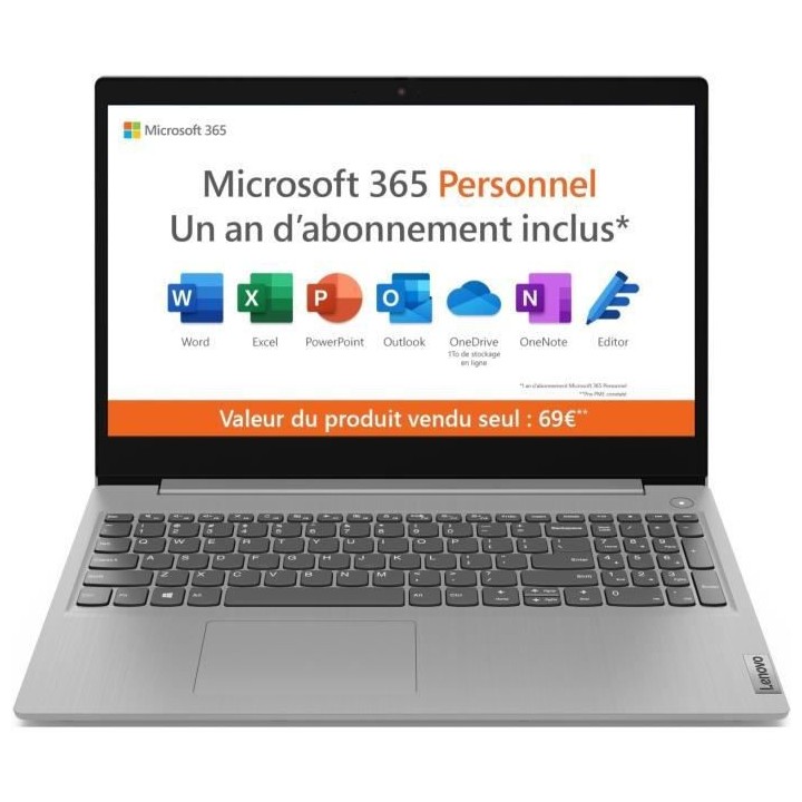 PC Portable Ultrabook - LENOVO Ideapad 3 15IGL05 - 15,6 HD - Celeron N