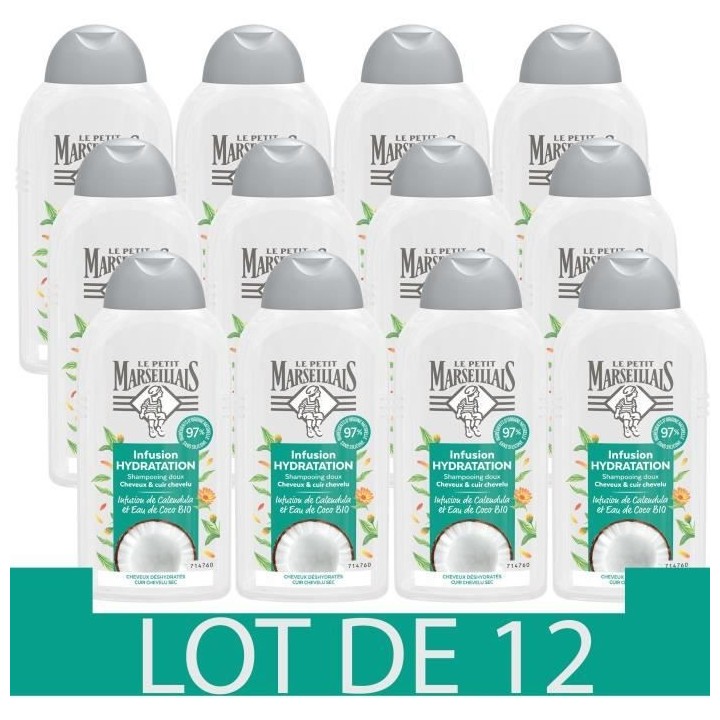 Shampoing Le Petit Marseillais Hydratation intense Infusion Calendula