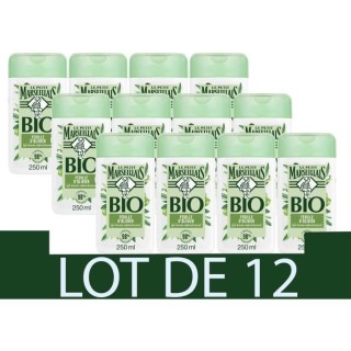 [Lot de 12] LE PETIT MARSEILLAIS Gel Douche Rafraichissant - Feuille O