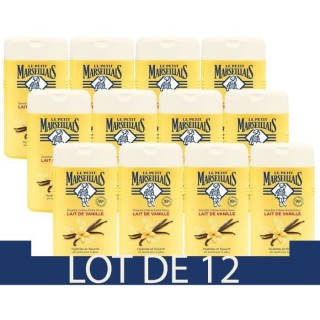 [Lot de 12] LE PETIT MARSEILLAIS Douche Creme Extra Doux - Lait de Van