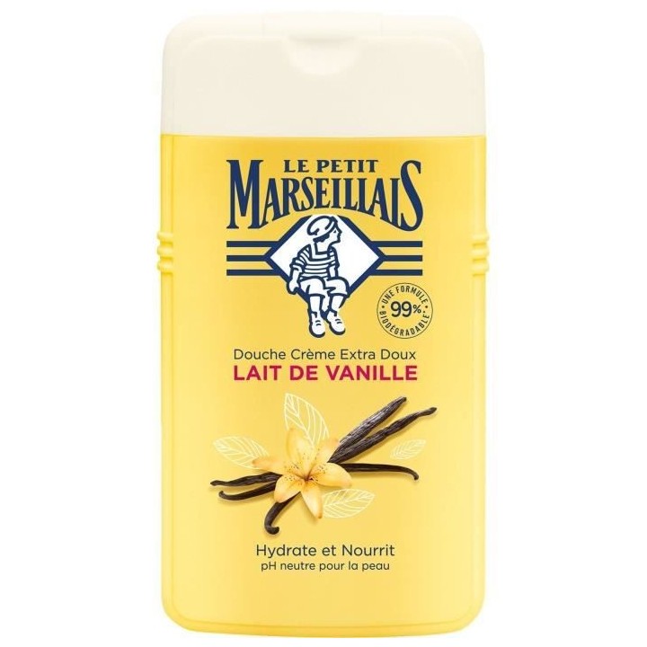 [Lot de 12] LE PETIT MARSEILLAIS Douche Creme Extra Doux - Lait de Van