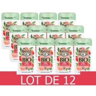 [Lot de 12] LE PETIT MARSEILLAIS Gel Douche Rafraichissant - Peche Nec