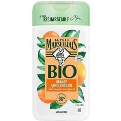 [Lot de 12] LE PETIT MARSEILLAIS Gel Douche Energisant - Orange Pamplemousse - Bio - 250ml