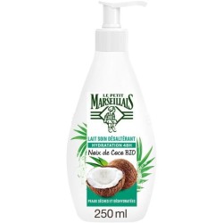 [Lot de 12] LE PETIT MARSEILLAIS Lait Soin Hydratant Desalterant - Noix Coco - Bio - 250ml