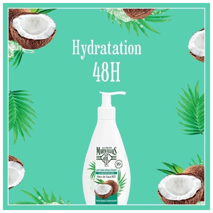 [Lot de 12] LE PETIT MARSEILLAIS Lait Soin Hydratant Desalterant - Noi