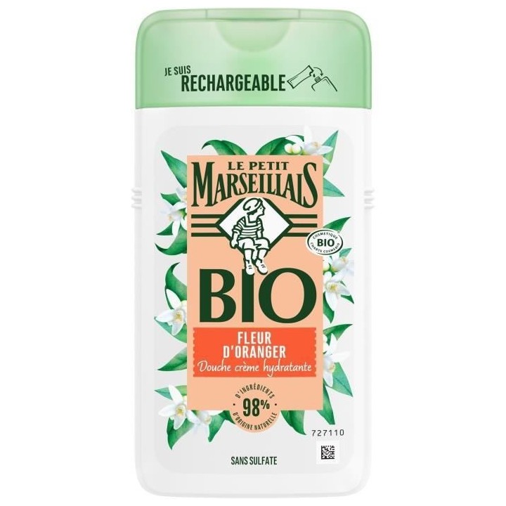[Lot de 12] LE PETIT MARSEILLAIS Creme Douche - Fleur d'Oranger - Bio