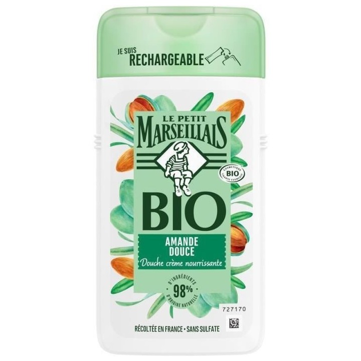 [Lot de 12] LE PETIT MARSEILLAIS Creme Douche - Amande douce - Bio - 2
