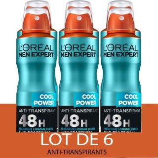 Déodorant Cool Power Men Expert L'OREAL - 6x 200 ml