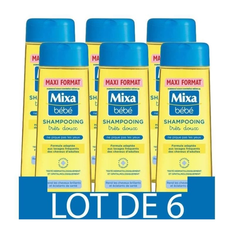 [Lot de 12] MIXA BEBE Shampooing Tres doux 300ml