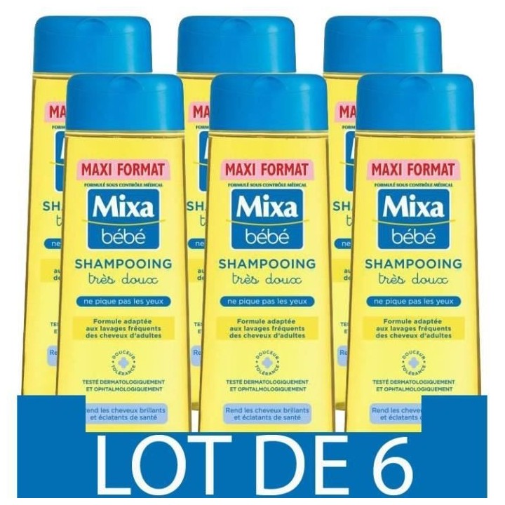 [Lot de 12] MIXA BEBE Shampooing Tres doux 300ml