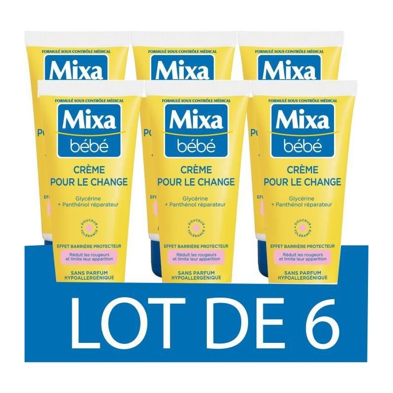 [Lot de 6] MIXA BEBE Creme de change - 100 ml