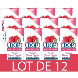 Gel douche Douceurs d'Enfance DOP - Creme Fraises sucrées - 12x 250 m