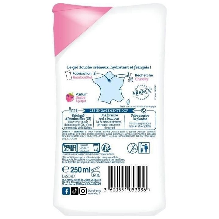 Douche creme Barbe a papa DOP - 12x 250 ml