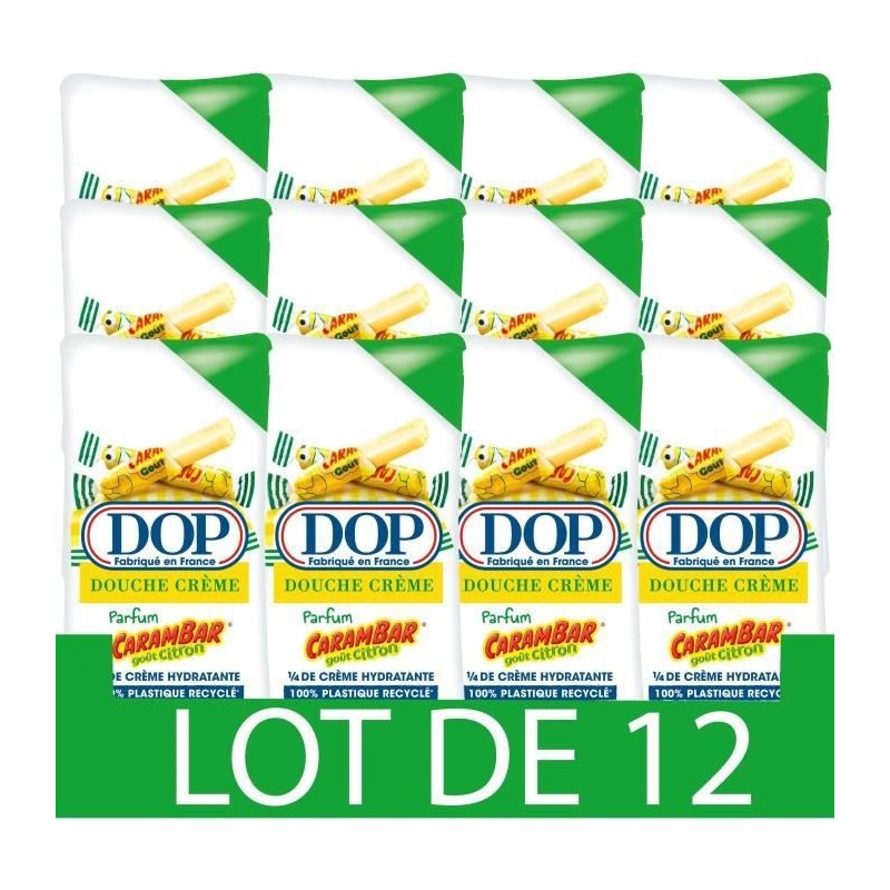 Gel douche Douceurs d'Enfance DOP - Creme Carambar citron - 12x 250 ml