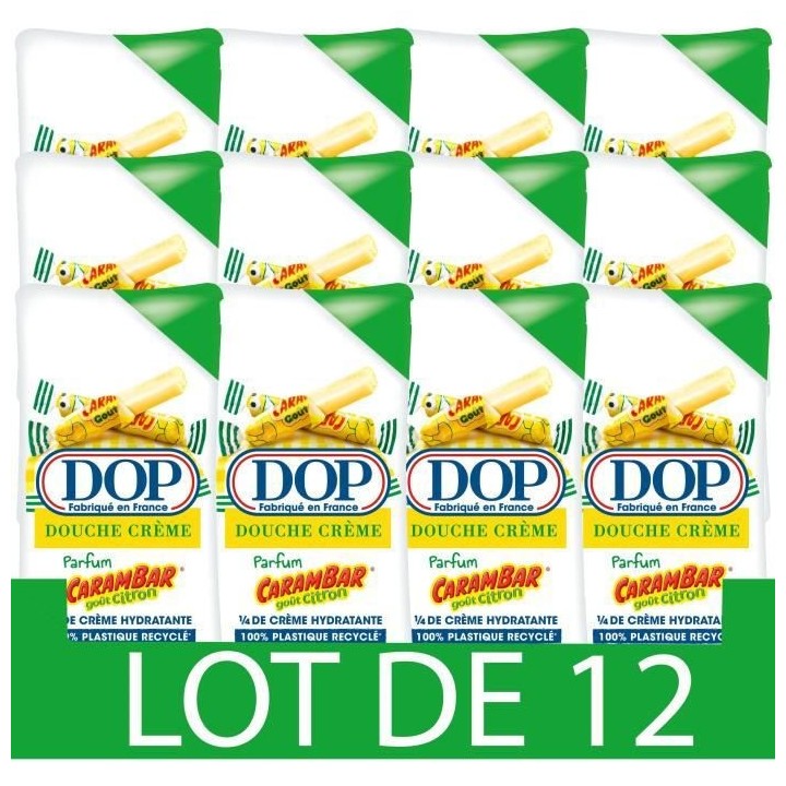 Gel douche Douceurs d'Enfance DOP - Creme Carambar citron - 12x 250 ml