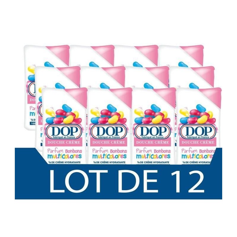 Gel douche Douceurs d'Enfance DOP - Creme Bonbons multicolores - 12x 250 ml