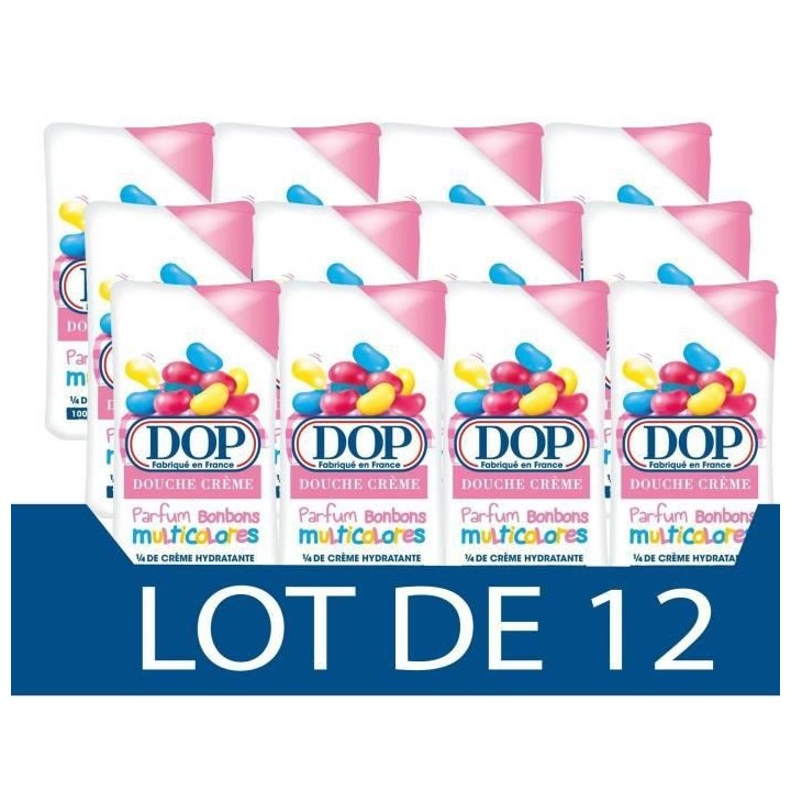Gel douche Douceurs d'Enfance DOP - Creme Bonbons multicolores - 12x 2