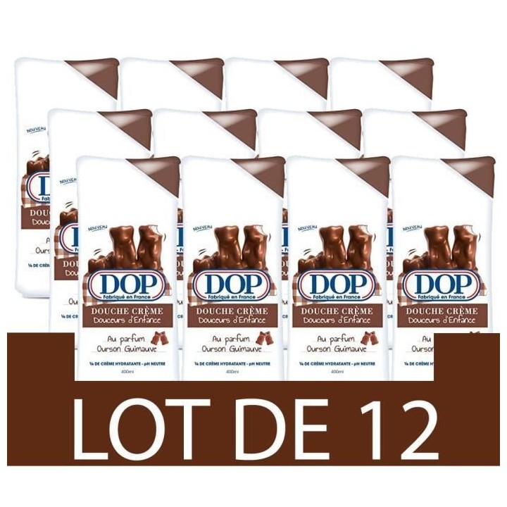 Gel douche Douceurs d'Enfance DOP - Creme Oursons guimauve - 12x 400 m