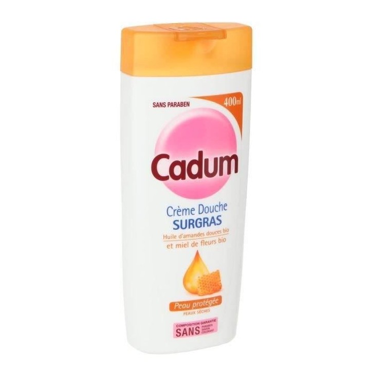 Creme de Douche Surgras Miel de Fleurs CADUM - 12x 400 ml