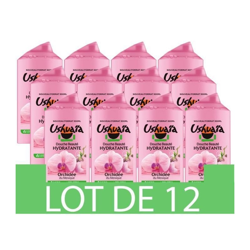 Gel douche Beauté Hydratante Orchidée USHUAiA - 12x 300 ml