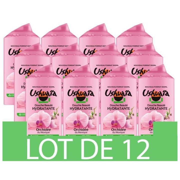 Gel douche Beauté Hydratante Orchidée USHUAiA - 12x 300 ml