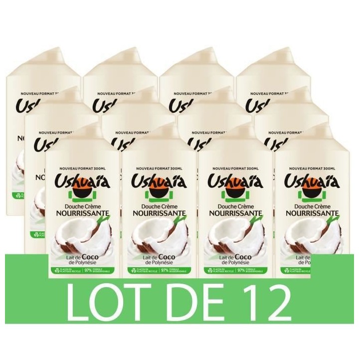 Creme Douche USHUAIA Nourrissante au lait de coco des Iles sous le Ven