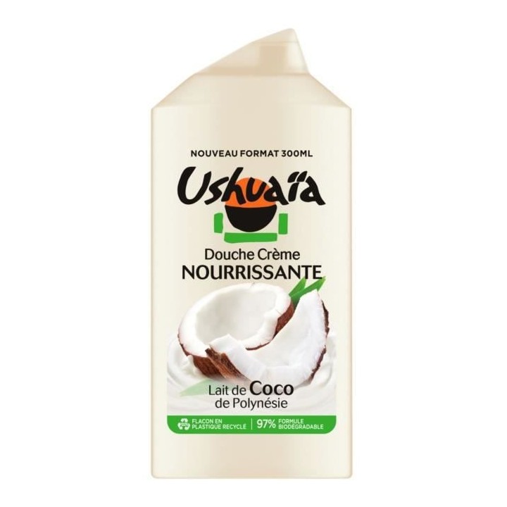 Creme Douche USHUAIA Nourrissante au lait de coco des Iles sous le Ven