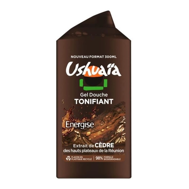 Gel douche USHUAiA Homme Cedre - 300 ml x12