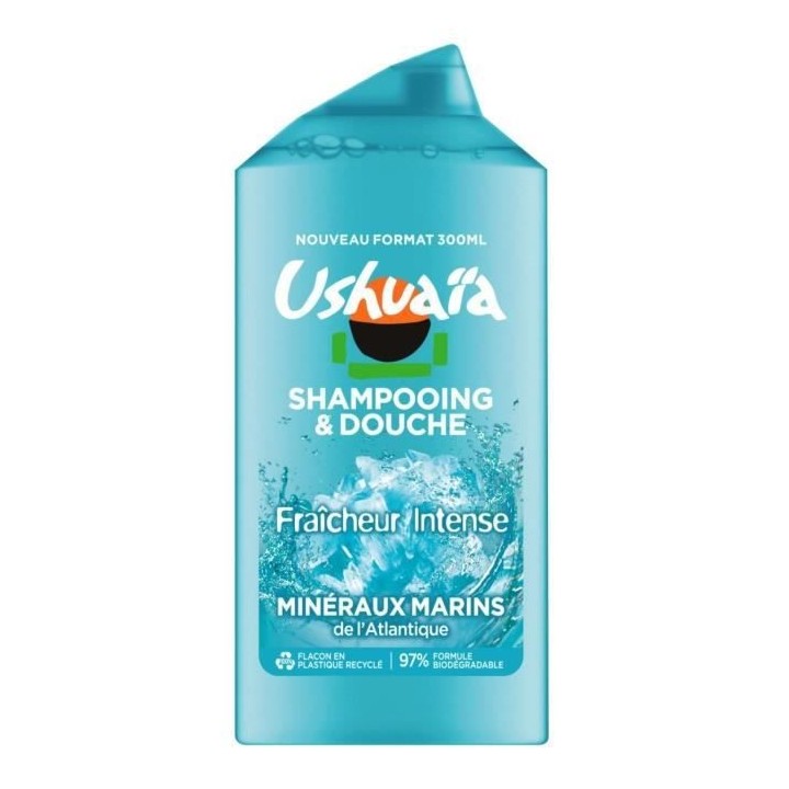 Shampooing homme Douche Minéraux Marins USHUAiA - 12x 300 ml