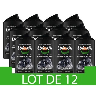Shampooing Douche USHUAiA Rituels d'Asie Roche Volcanique - 300 ml x12