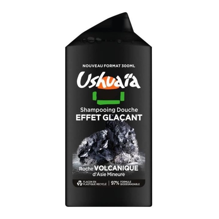 Shampooing Douche USHUAiA Rituels d'Asie Roche Volcanique - 300 ml x12