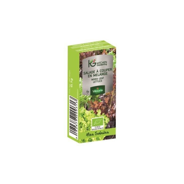 KITCHEN GARDENING by Vilmorin Salade a couper en mélange BIO pour jar