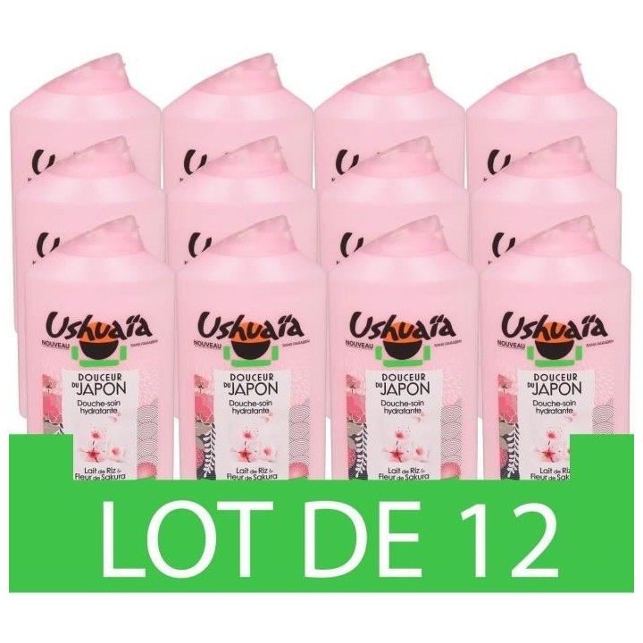 Douche Soin USHUAIA Douceur du Japon Lait de Riz & Fleur de Sakura - 3