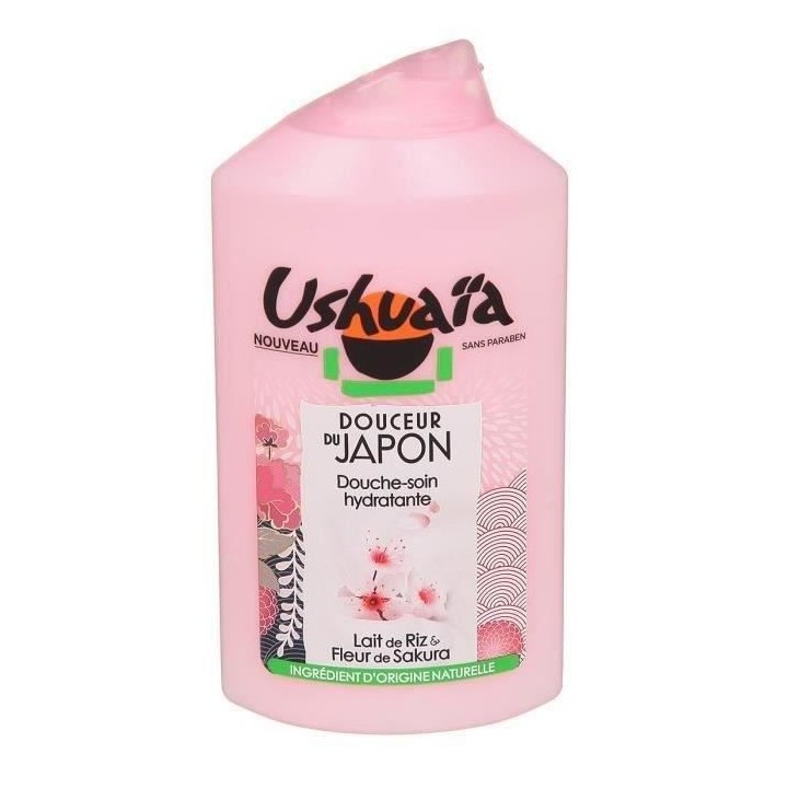 Douche Soin USHUAIA Douceur du Japon Lait de Riz & Fleur de Sakura - 3