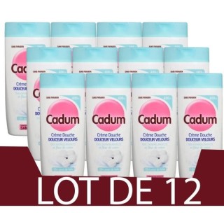 Gel douche Fleur de coton CADUM - 12x 400 ml