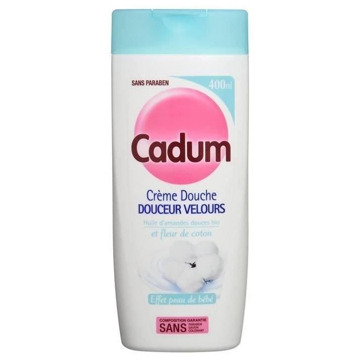 Gel douche Fleur de coton CADUM - 12x 400 ml