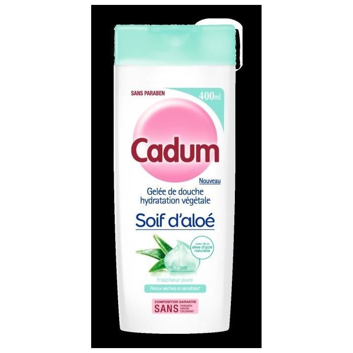 [Lot de 12] Douche CADUM Soif d'Aloé Véra - 400 ml