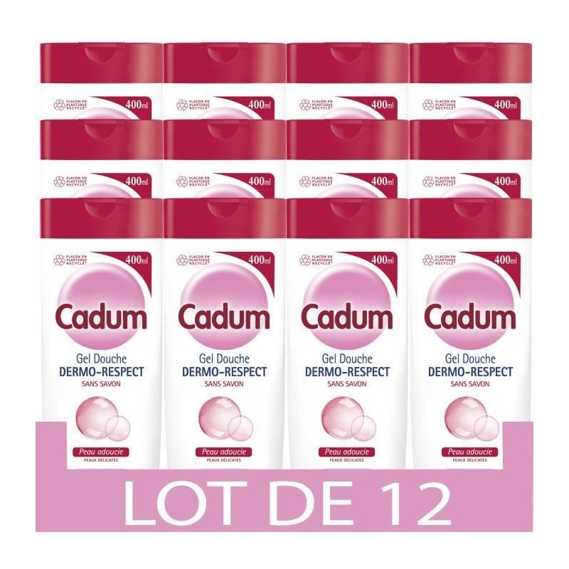 Gel douche CADUM Dermo-respect - 12 x 400 ml