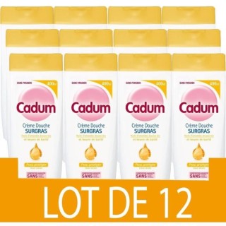 Creme Douche Surgras Karité CADUM - 12x 400 ml