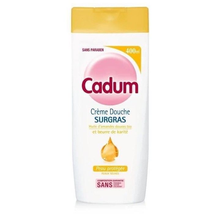 Creme Douche Surgras Karité CADUM - 12x 400 ml