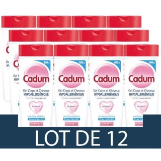 [Lot de 12] Douche CADUM Hypoallergénique - 400 ml