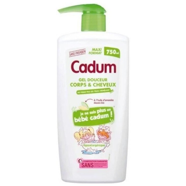 Douche Enfants Amandes Douces CADUM - 6x 750 ml