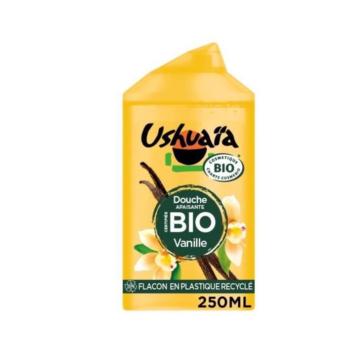 Gel Douche USHUAIA BIO Apaisante a la Vanille de Madagascar - 12 x 250