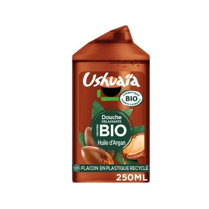 Gel Douche USHUAIA BIO Délassante a l'Argan - 12 x 250 ml
