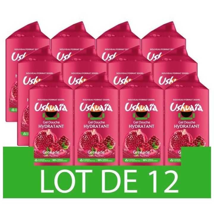 Gel douche a la Grenade USHUAiA - 12x 300 ml