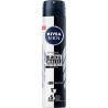 NIVEA FOR MEN Déodorant Atomiseur Masculin Black & White Original - 200ml - Lot de 12