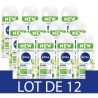 NIVEA Déodorant Bille Féminin Naturally Good Aloe Vera - 50ml - Lot de 12