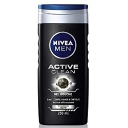 NIVEA Gel Douche Active Clean - 250ml - Lot de 24