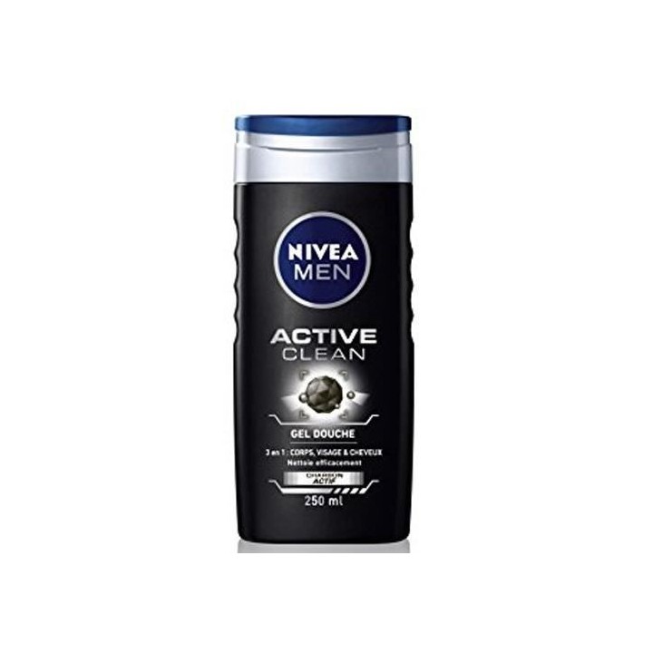 NIVEA Gel Douche Active Clean - 250ml - Lot de 24